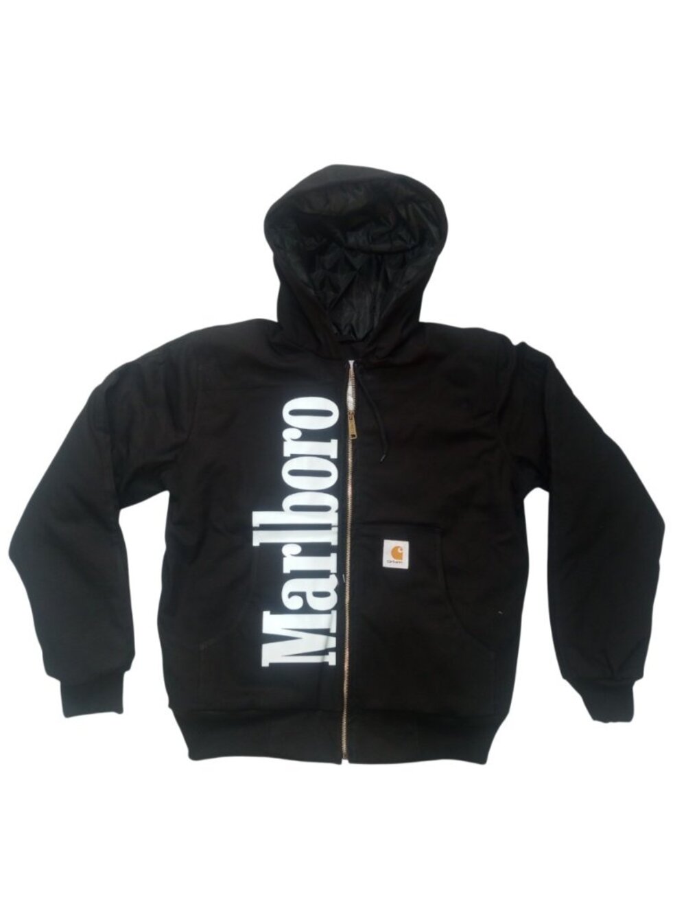 Carhartt Reworked Hooded Jacket Size XL Full Zip Long Sleeve